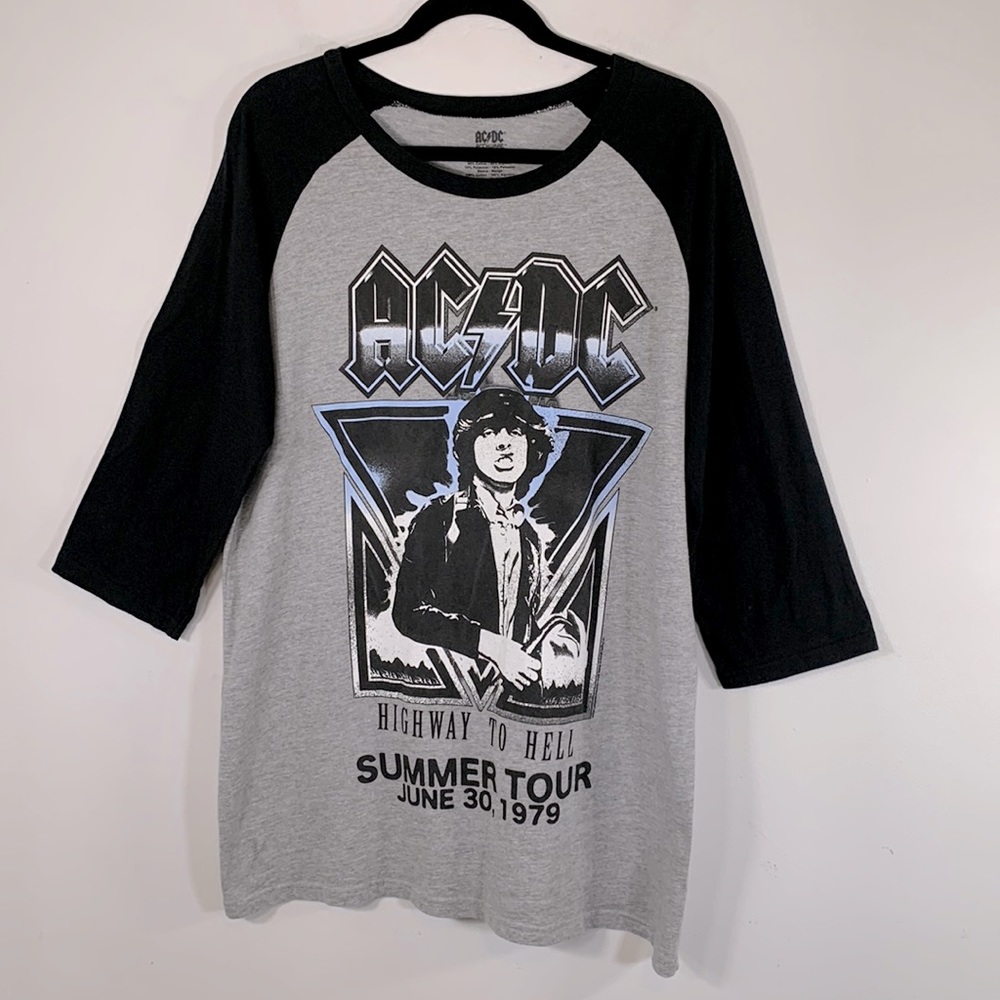 AC/DC Rockware Highway to Hell Summer Tour 1979 Graphics Mens Size XL Band Tee